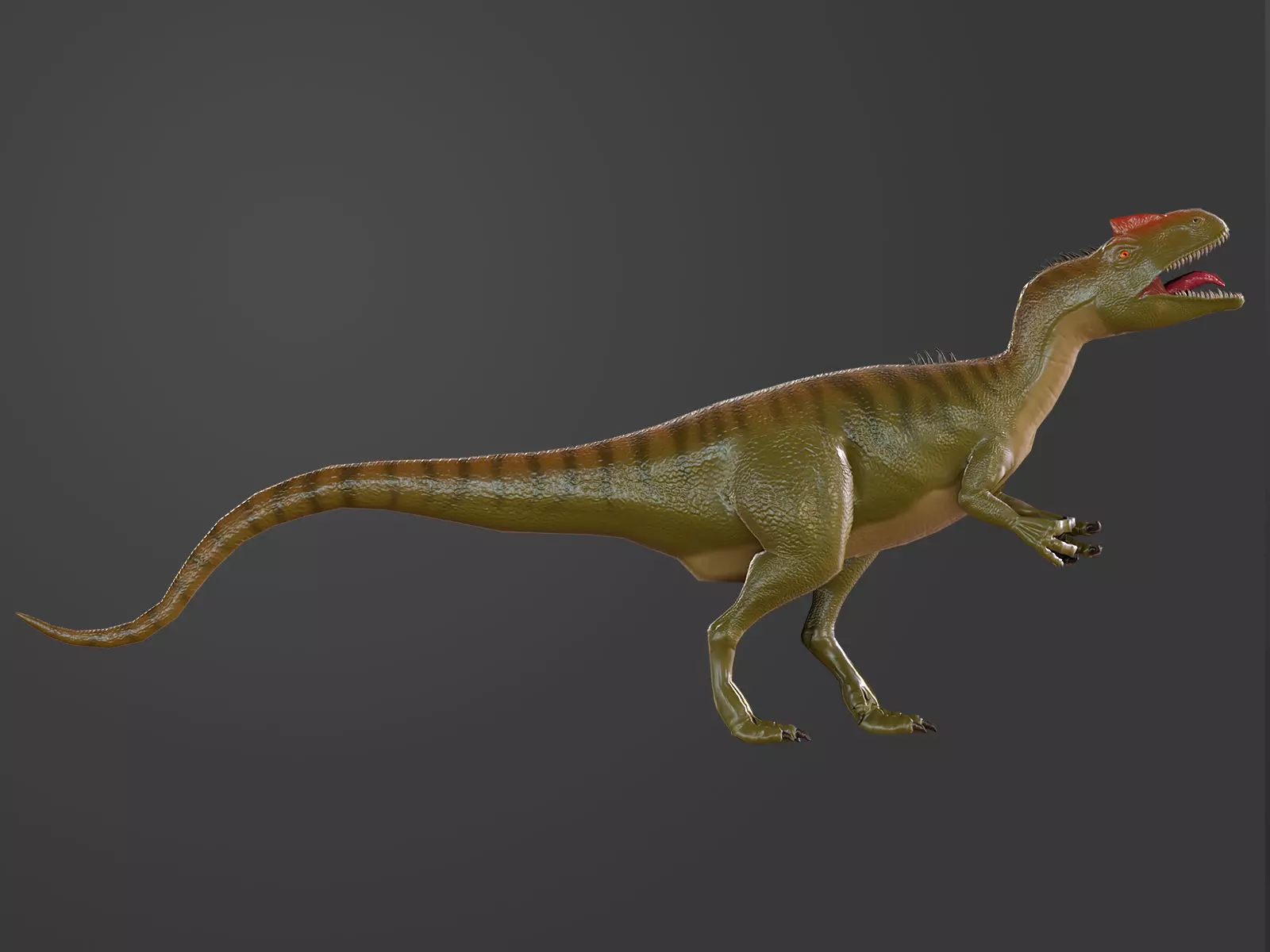 Allosourus Game Ready t - rex dinosaur Low-poly 3D model