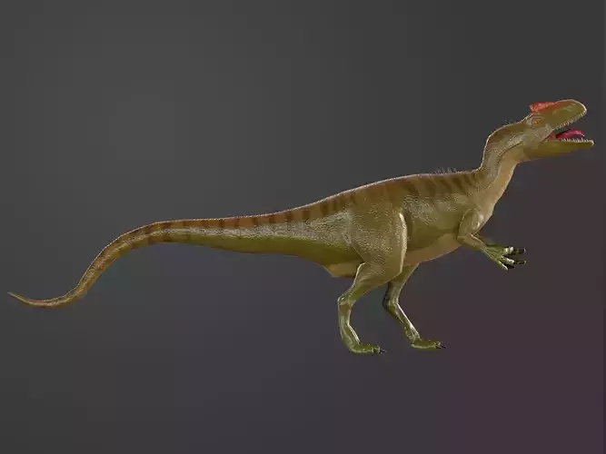 Allosourus Game Ready t - rex dinosaur Low-poly 3D model