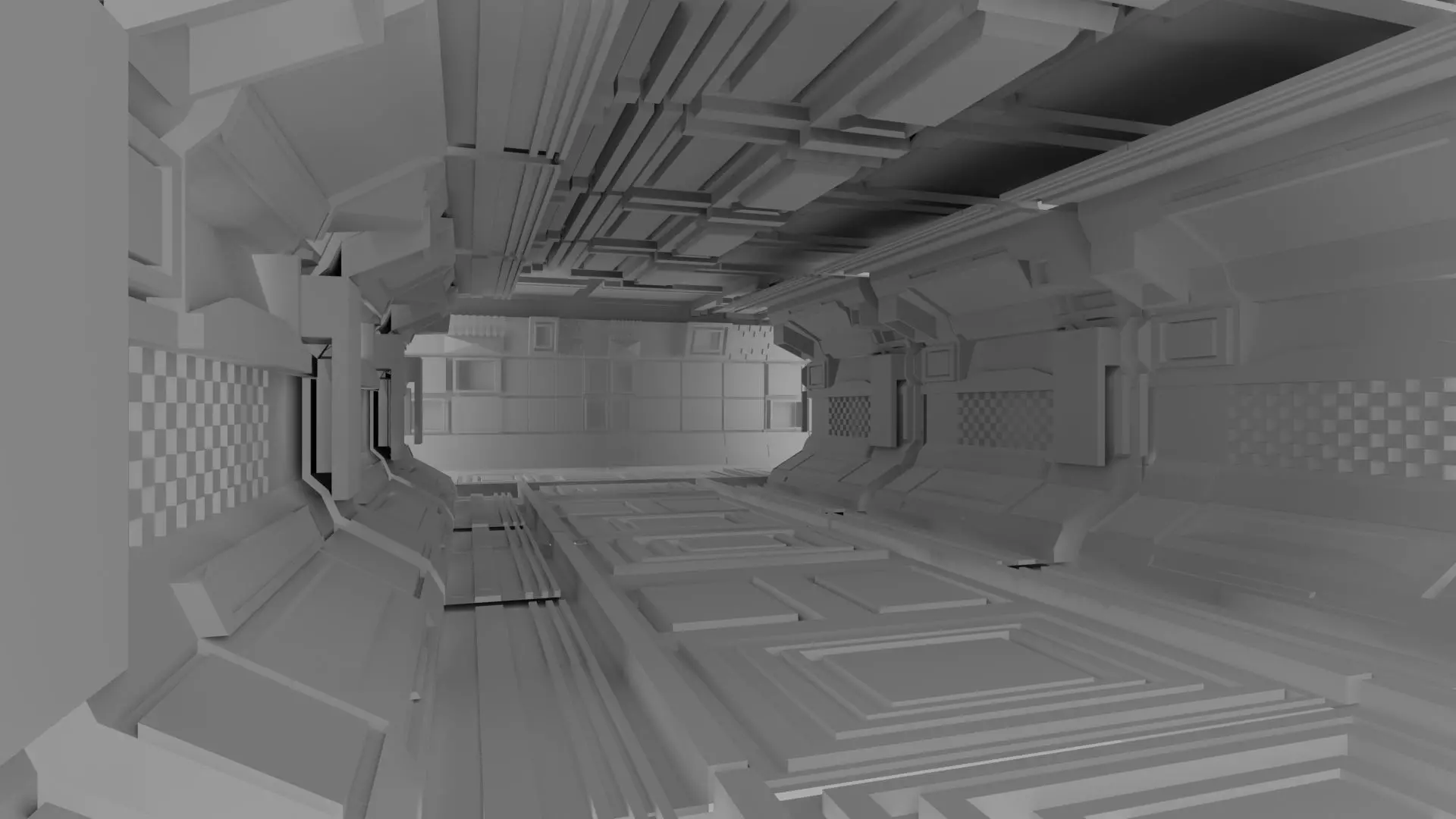 SCI-FI lab 3d model Low-poly 3D model