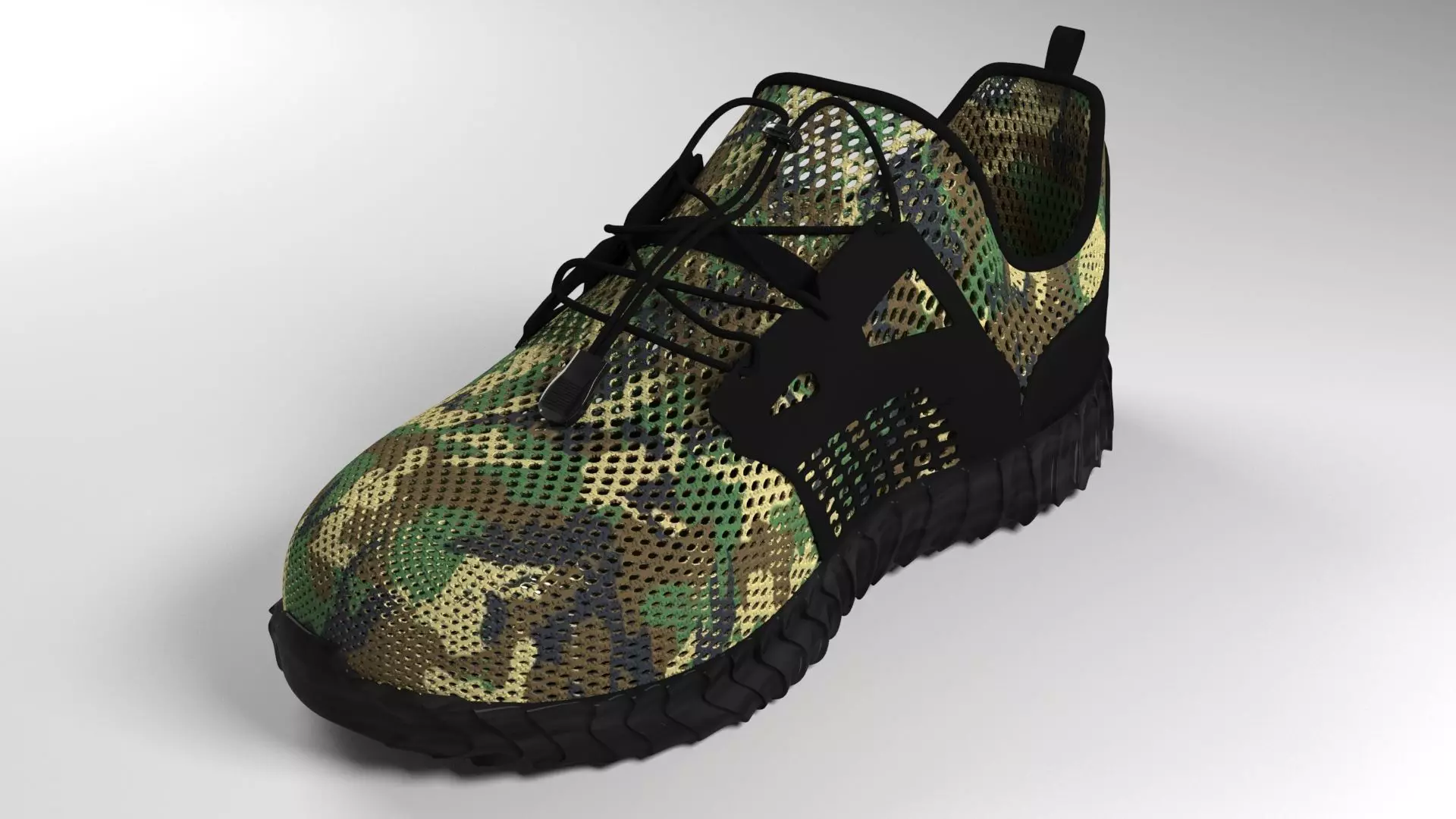 Breathable Material Sport Shoes 3D model