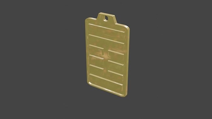 rgd yi 2 hexagram pendant 3D print model