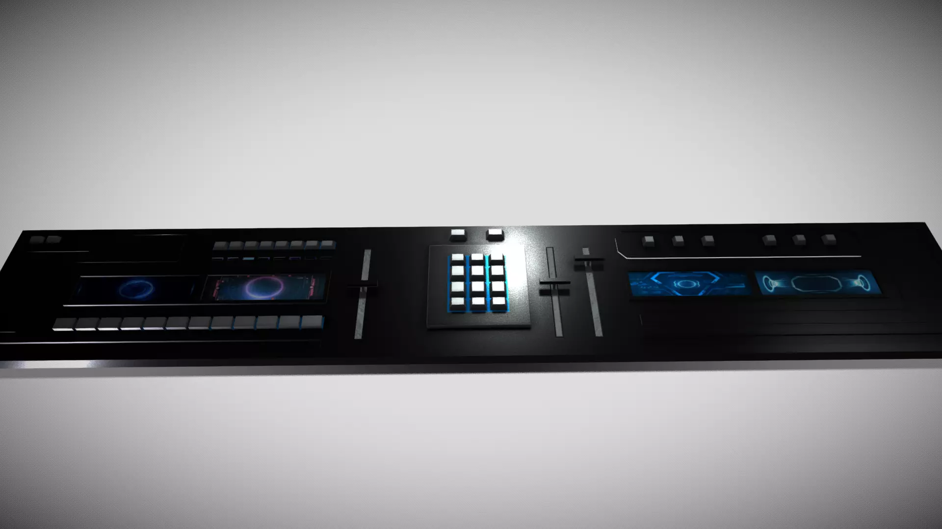 3D model Sci fi Panel Element VR / AR / low-poly | CGTrader