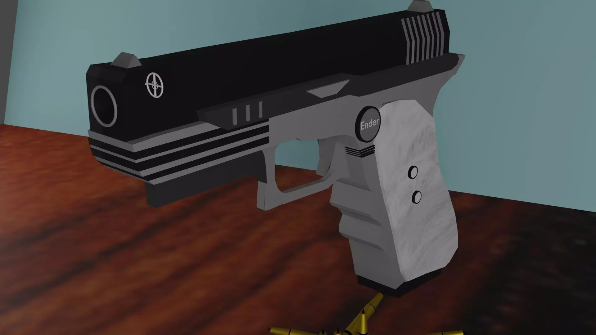pistol gun Free low-poly 3D model