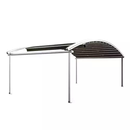 Motorized Pergola 4 chrome matte