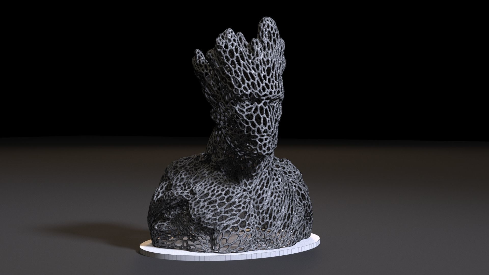 Groot sculpture of tree 3D print model_7