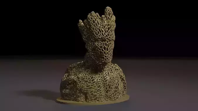 Groot sculpture of tree