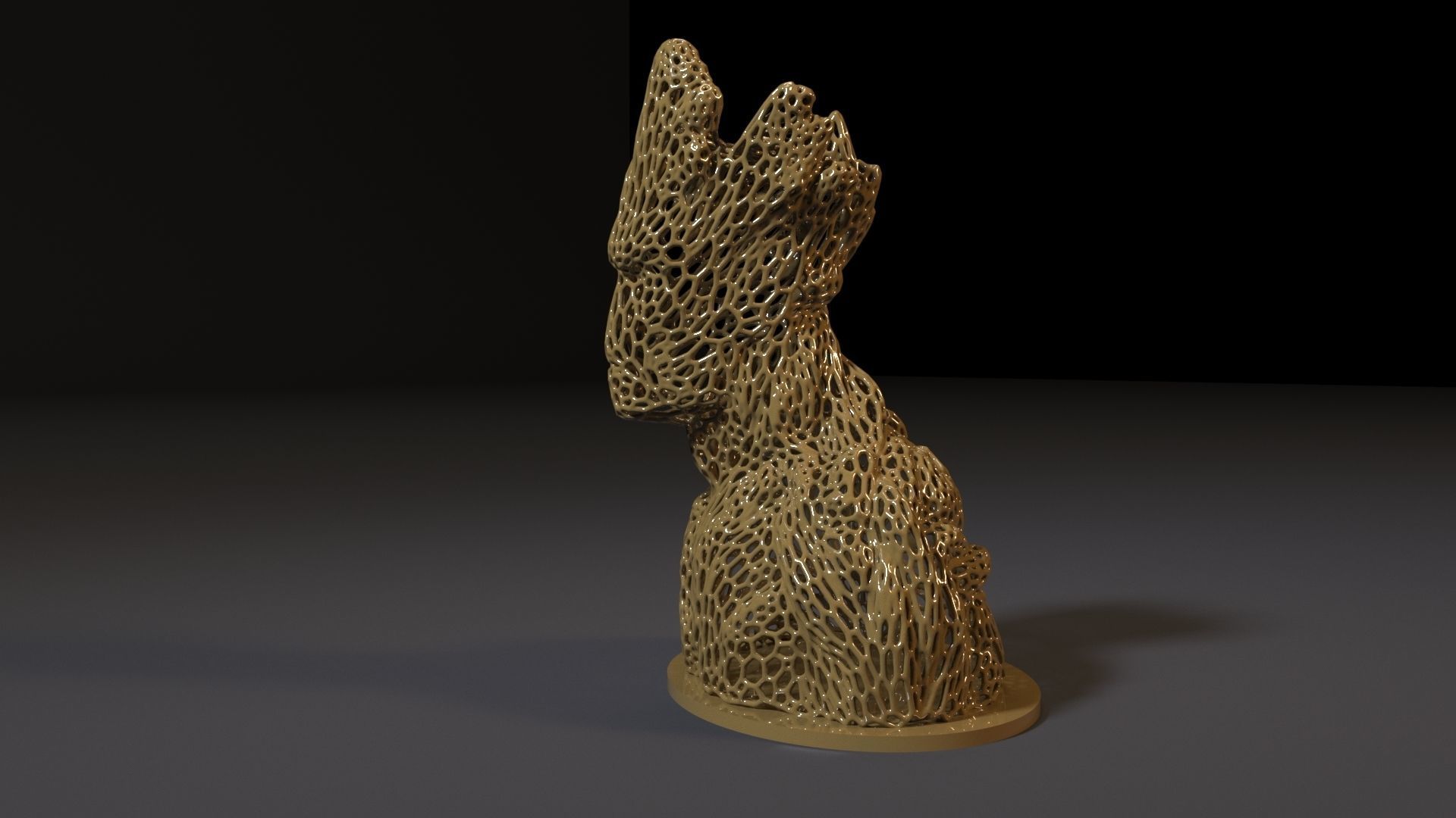 Groot sculpture of tree 3D print model_2
