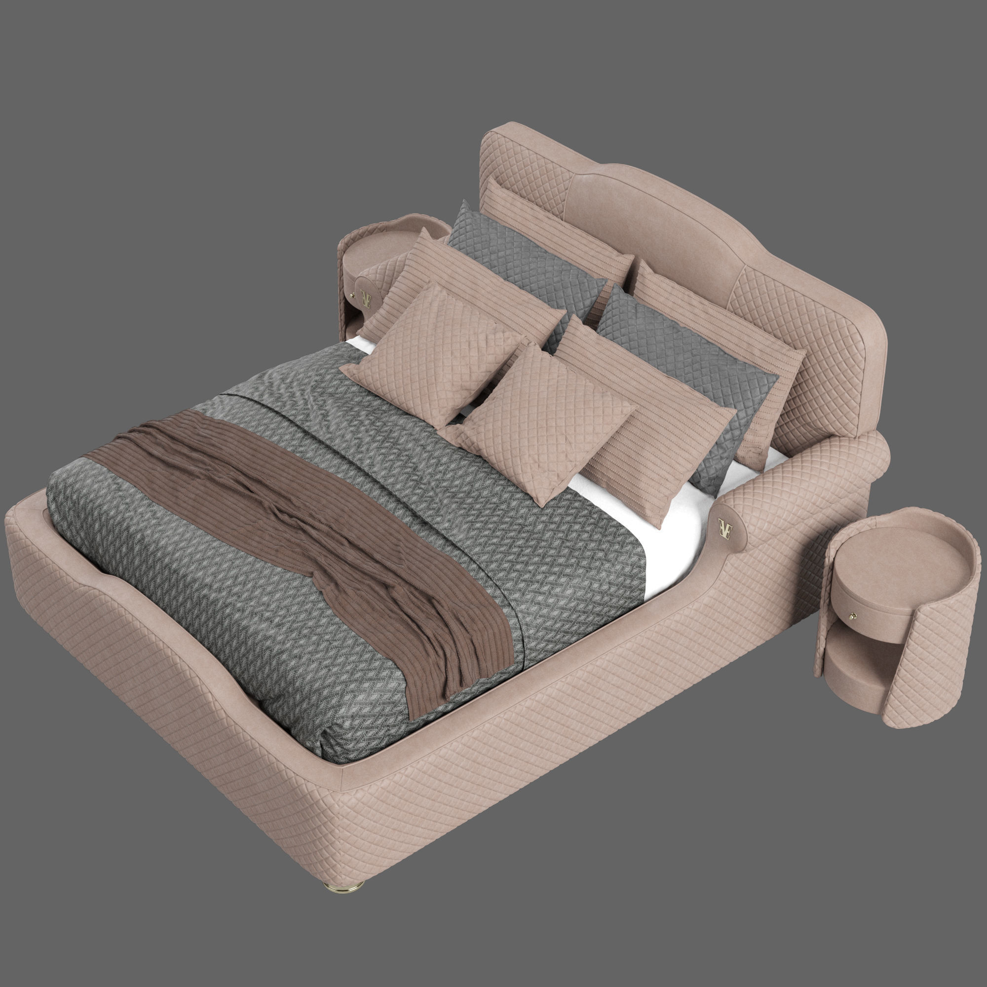 Estetica Vision Palladium Bed Two 3D model_3