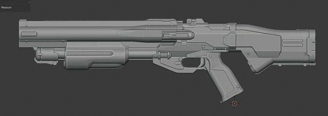 Doom Eternal Combat Shotgun 3D print model_4