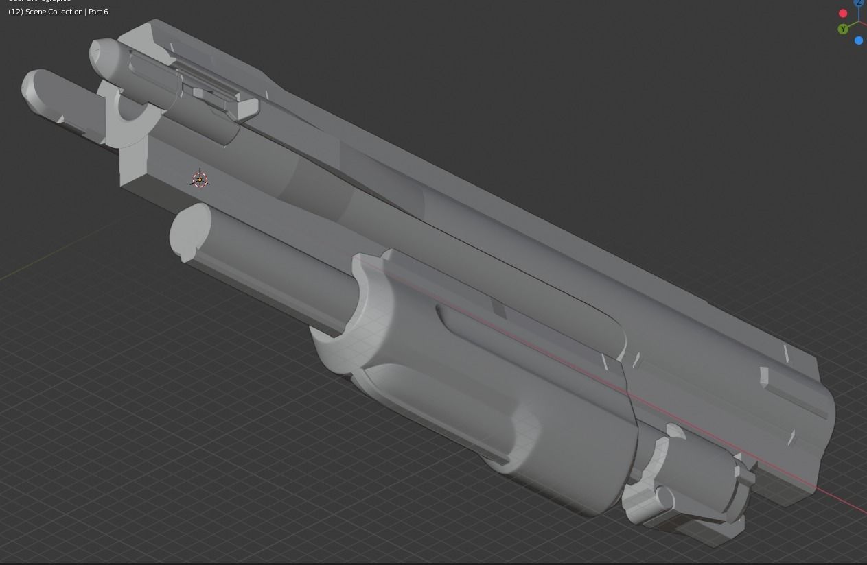 Doom Eternal Combat Shotgun 3D print model_34