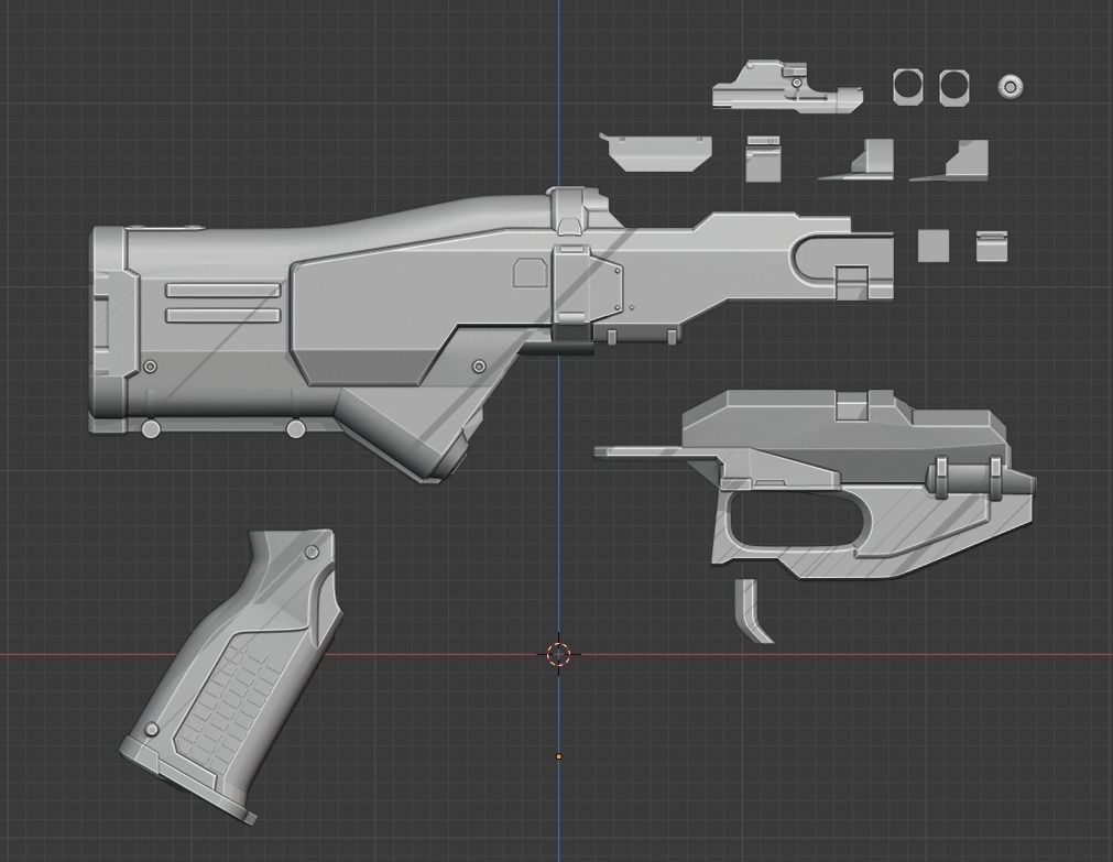 Doom Eternal Combat Shotgun 3D print model_22