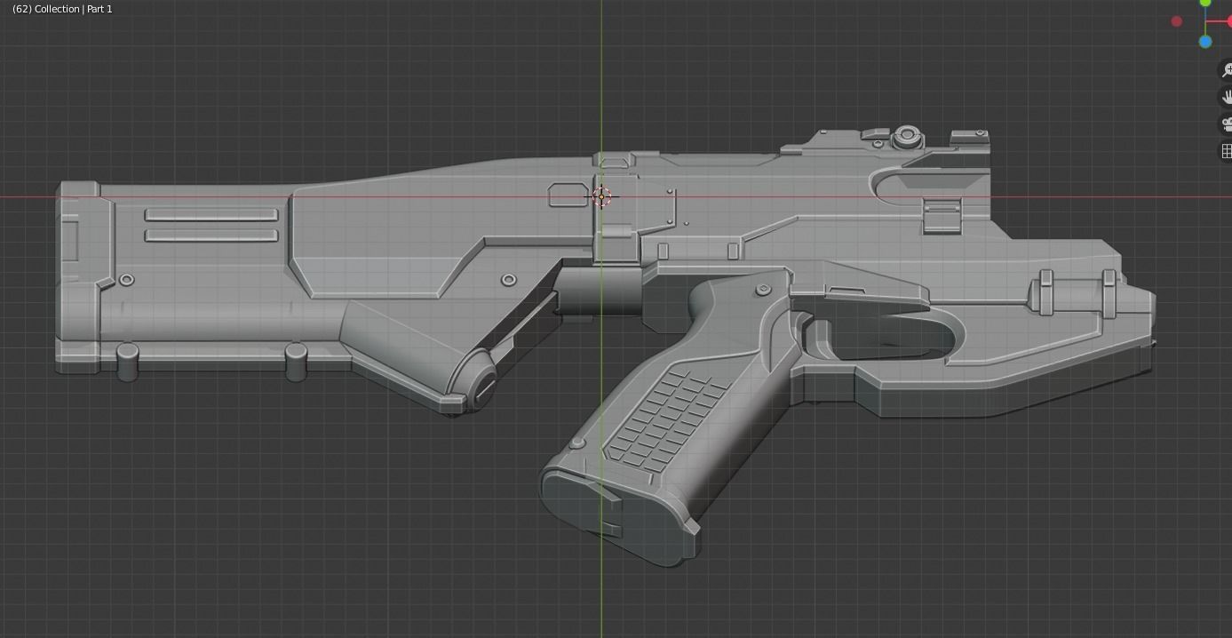 Doom Eternal Combat Shotgun 3D print model_17