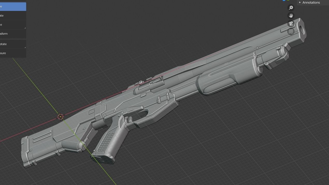 Doom Eternal Combat Shotgun 3D print model_5