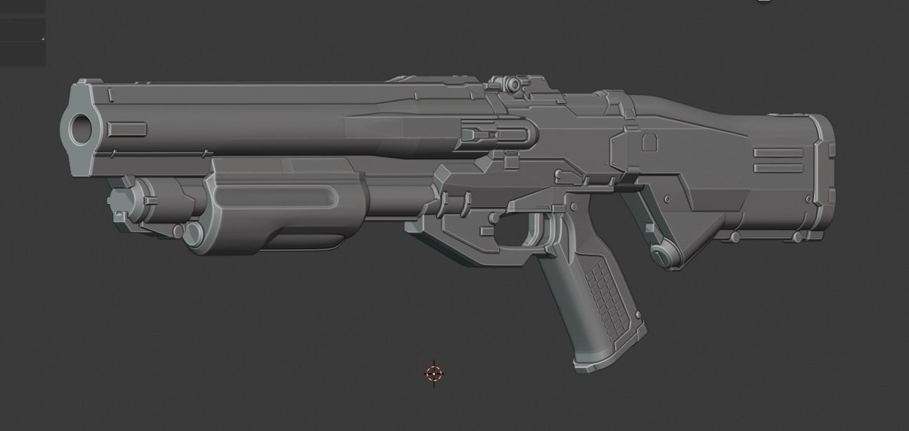Doom Eternal Combat Shotgun 3D print model_3