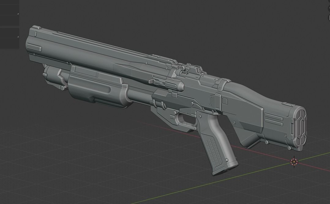 Doom Eternal Combat Shotgun 3D print model_8