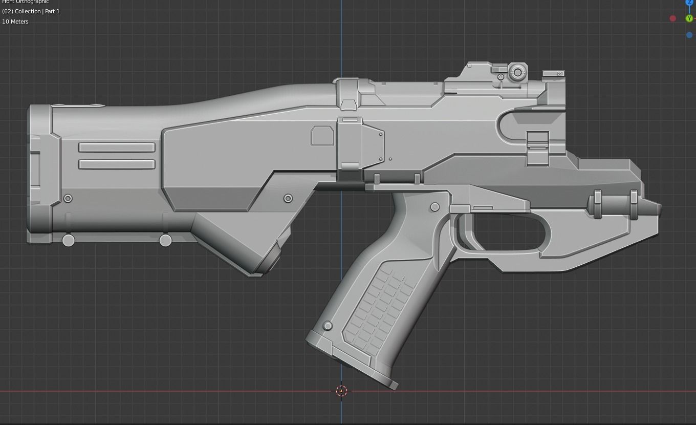 Doom Eternal Combat Shotgun 3D print model_9