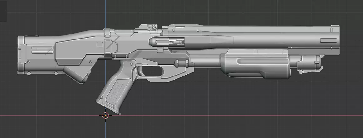 Doom Eternal Combat Shotgun 3D print model_0