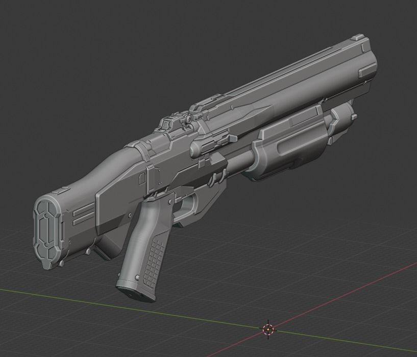 Doom Eternal Combat Shotgun 3D print model_7