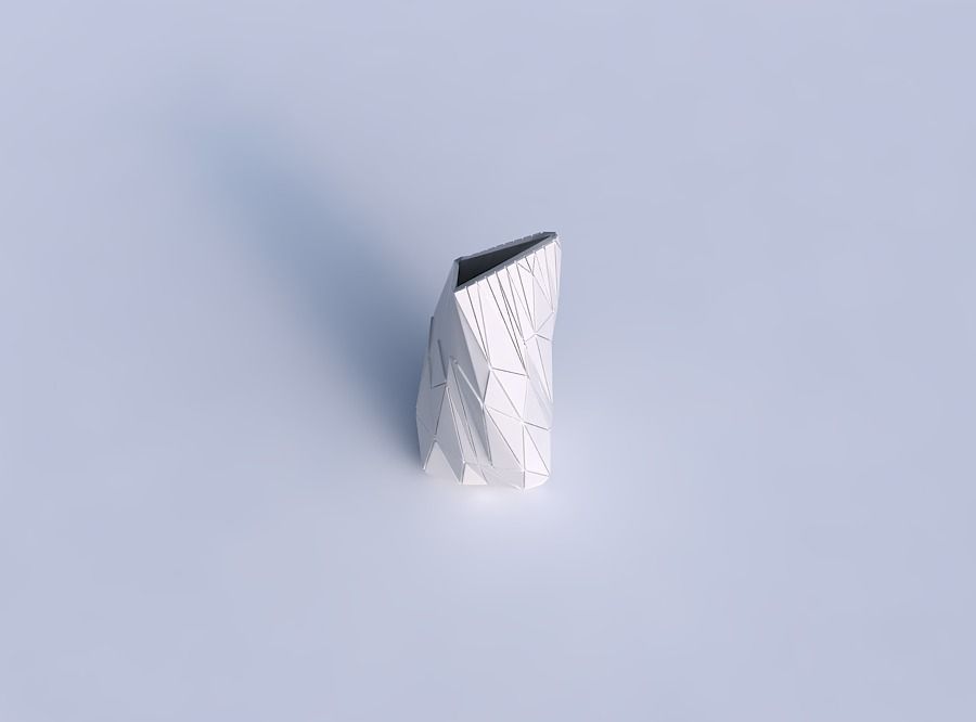 Vase twist tipped triangle with random triangle plates 2 3D print model_1