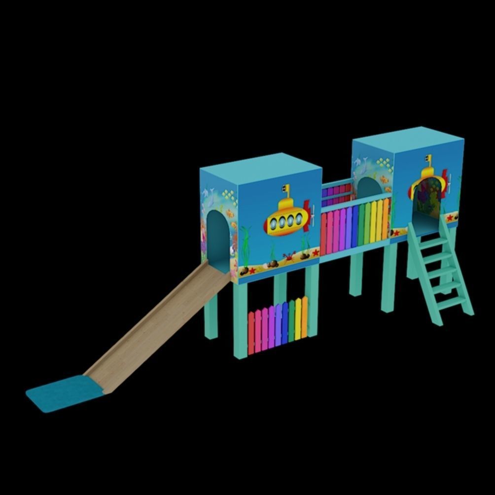 Slide for children 3D model_1