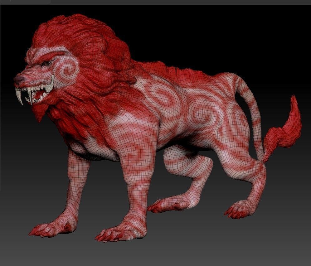 Kraisorn RajasriAnimal in Himmapan Jungle Low-poly 3D model_6