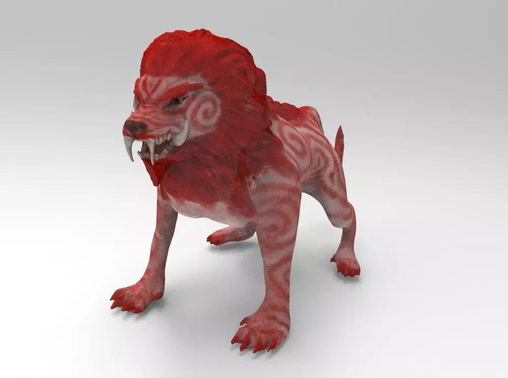 Kraisorn RajasriAnimal in Himmapan Jungle Low-poly 3D model_0