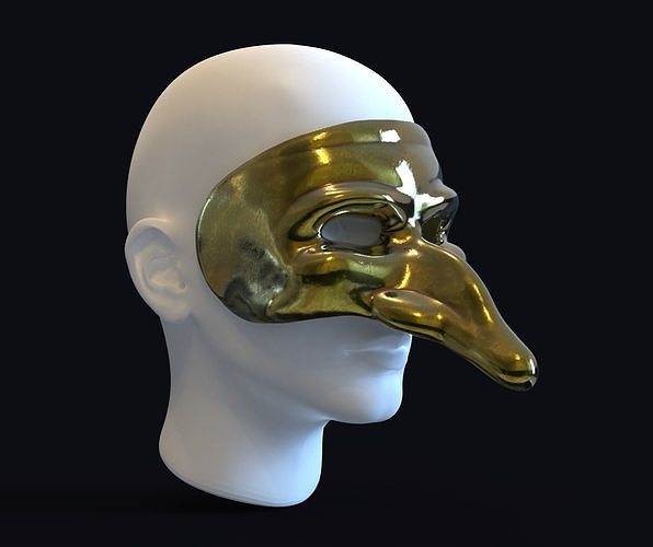 Venetian carnival mask 3D print model