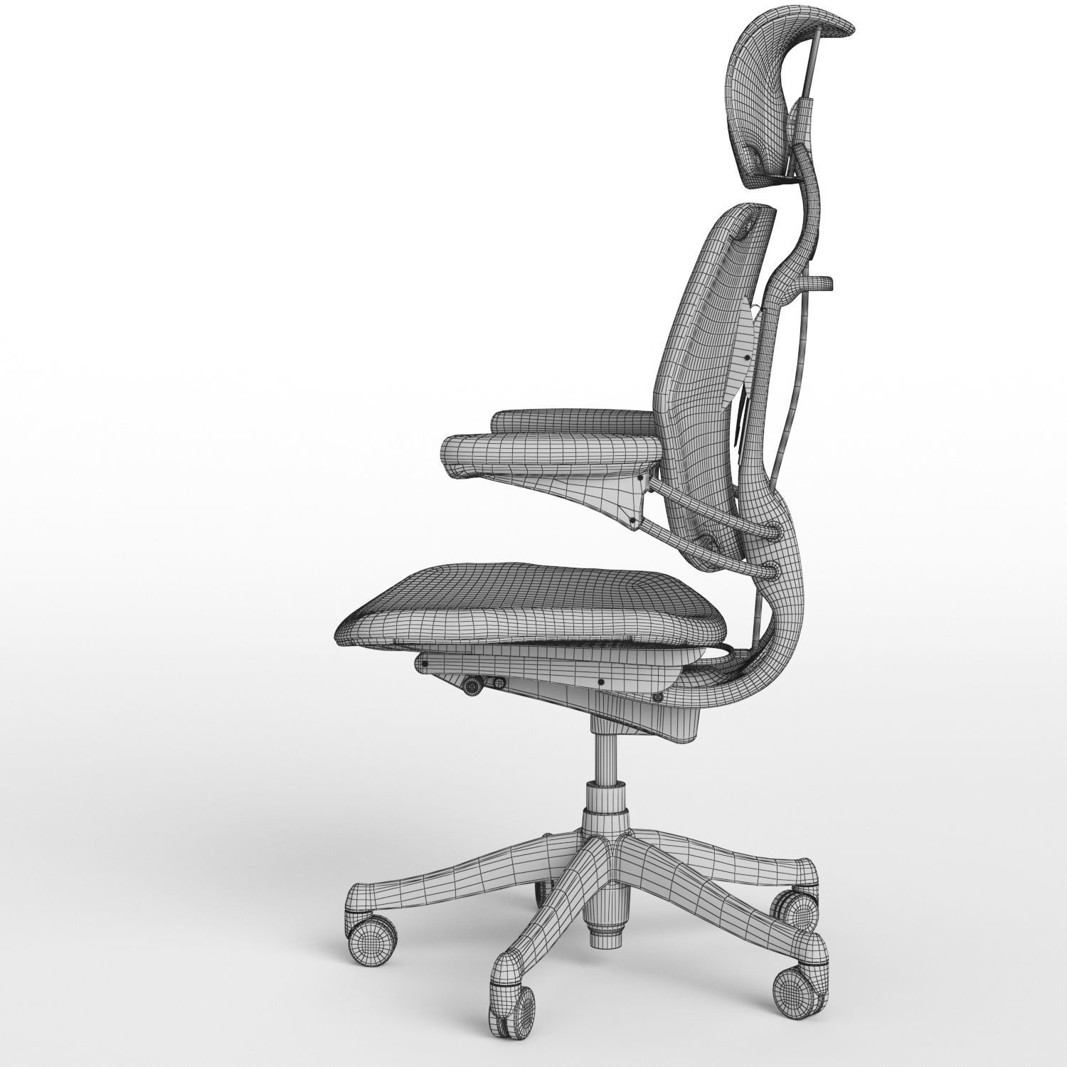 Humanscale Freedom Headrest Executive Chair 3D model_11