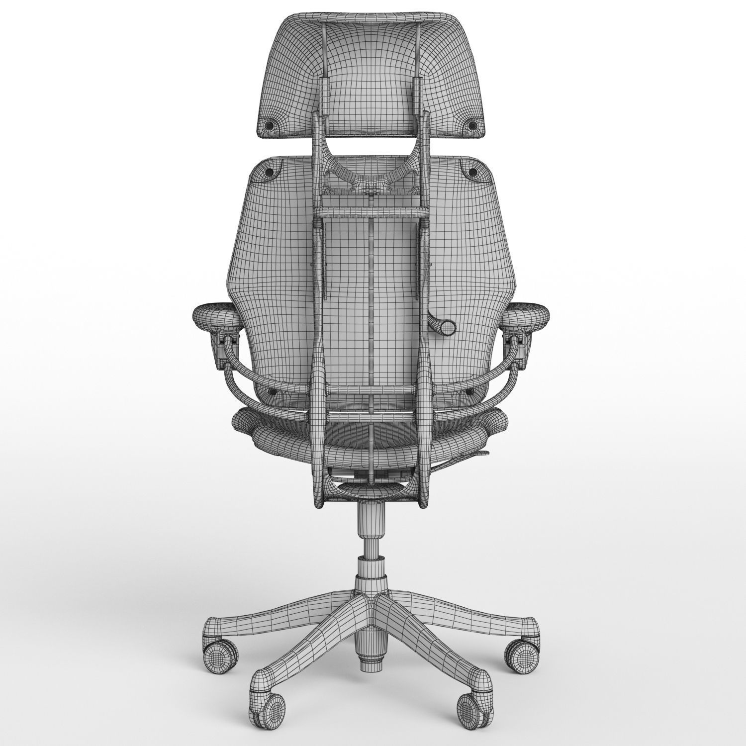 Humanscale Freedom Headrest Executive Chair 3D model_13