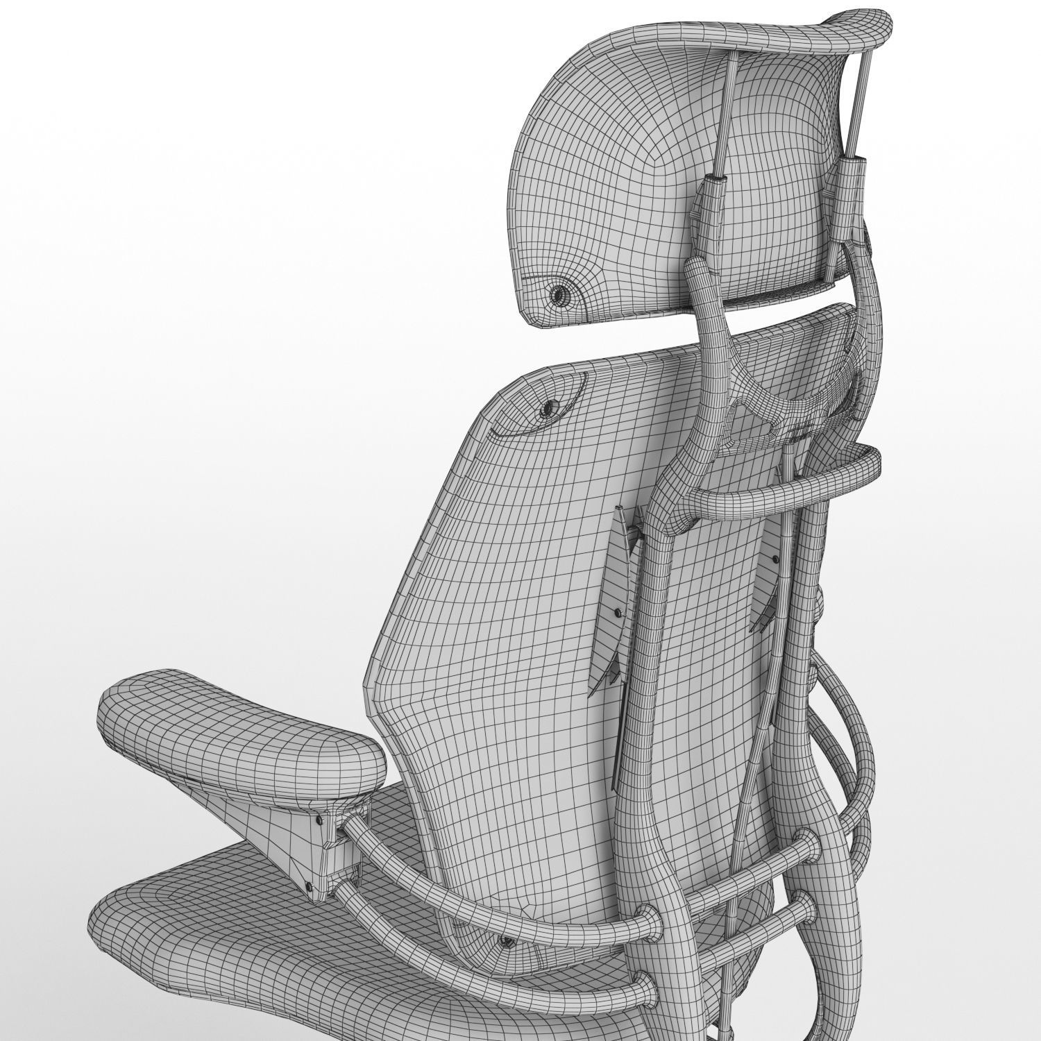 Humanscale Freedom Headrest Executive Chair 3D model_16