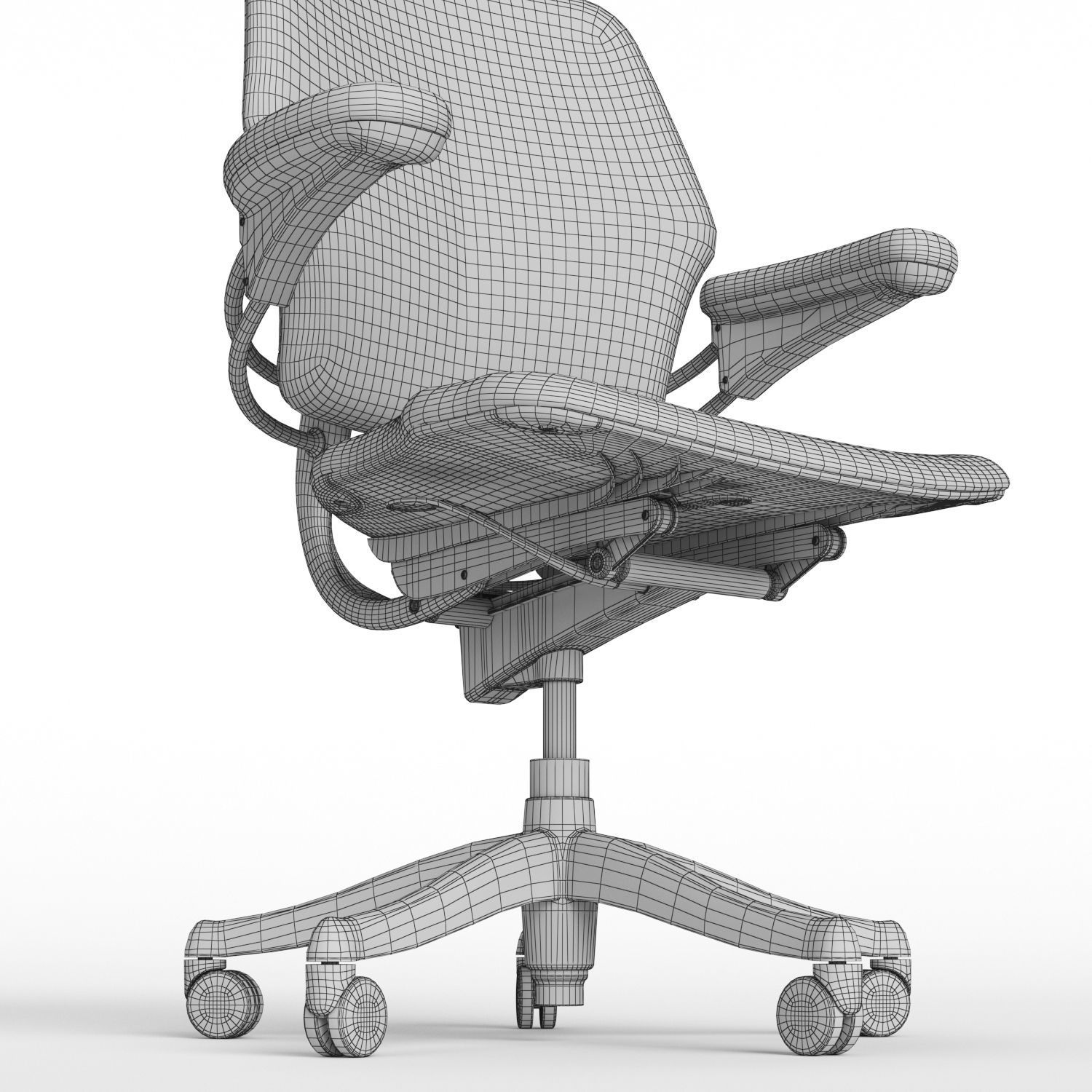Humanscale Freedom Headrest Executive Chair 3D model_14