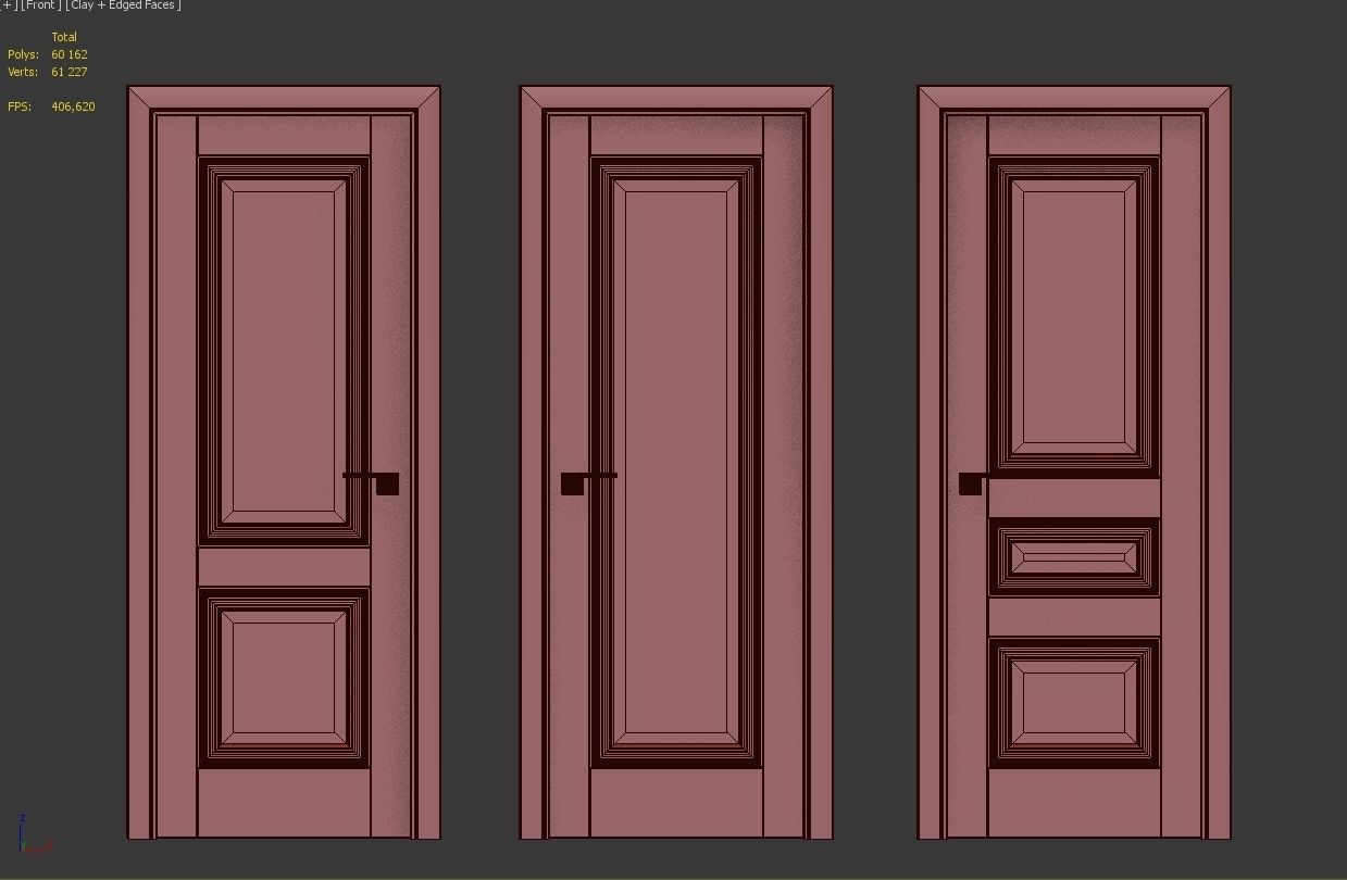 Doors Profil Doors U series part 3 3D model_4