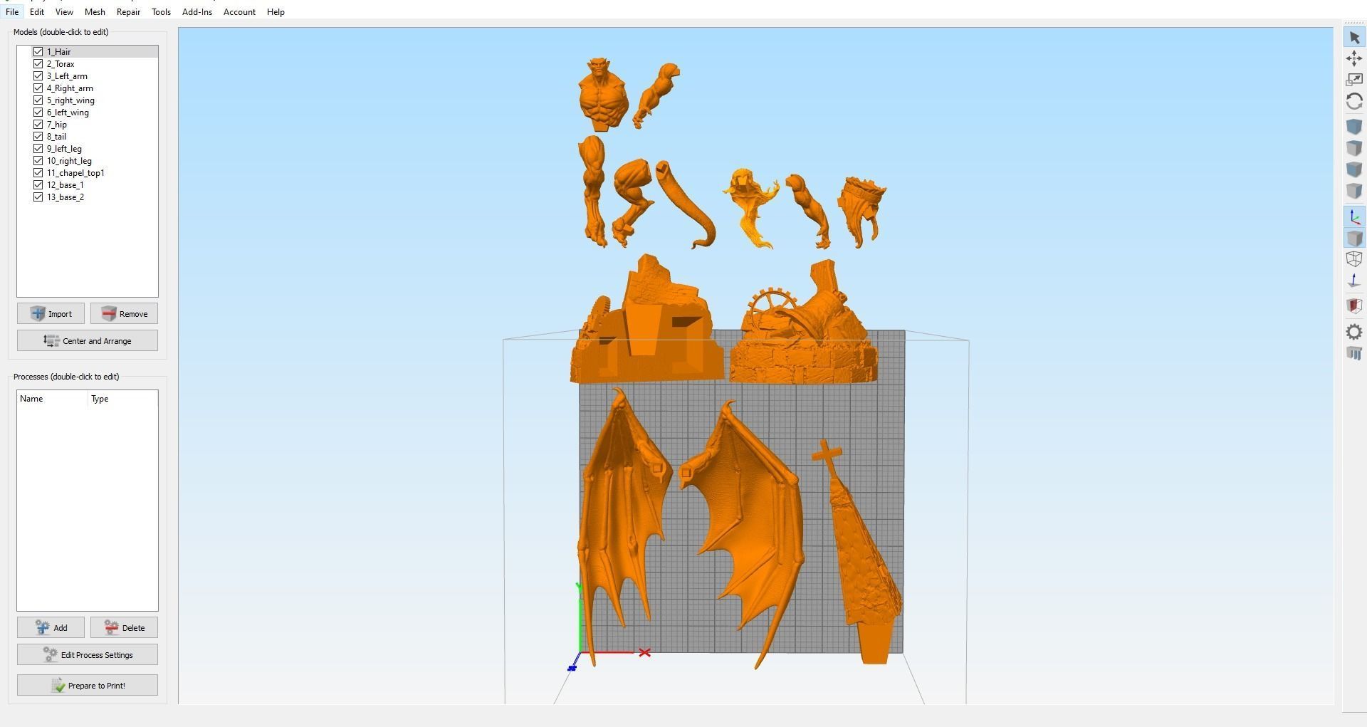 GOLIATH GARGOYLES FANART BY CREATIVE GEEK MB 3D print model_8