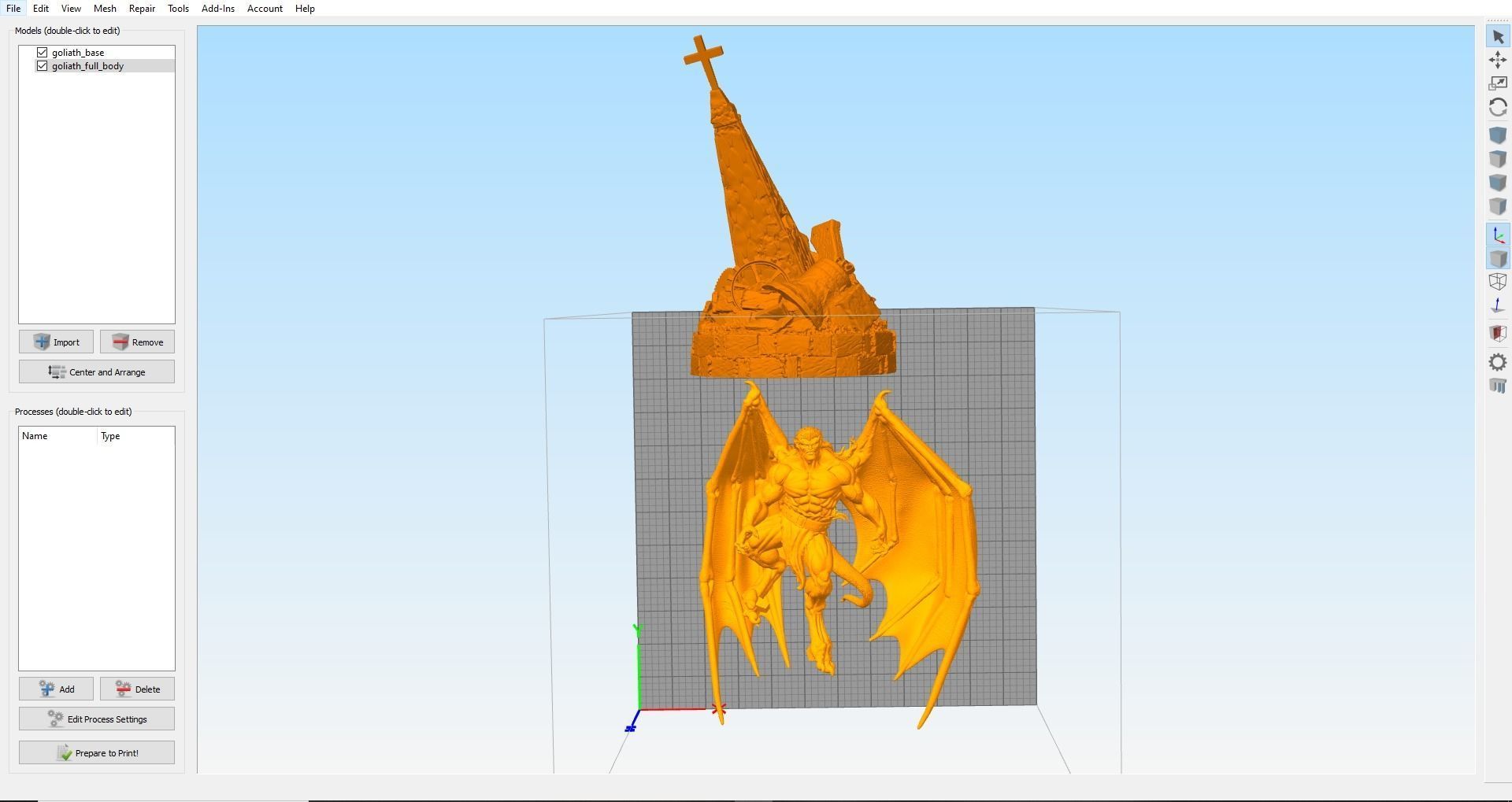 GOLIATH GARGOYLES FANART BY CREATIVE GEEK MB 3D print model_9
