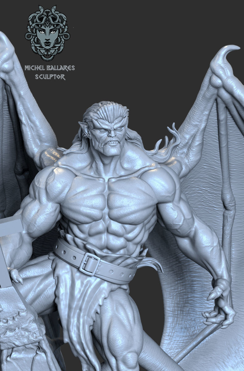 GOLIATH GARGOYLES FANART BY CREATIVE GEEK MB 3D print model_2