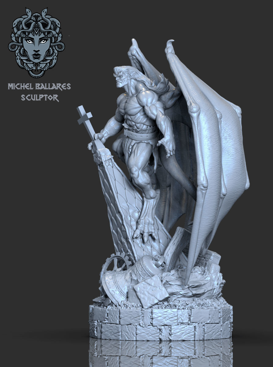 GOLIATH GARGOYLES FANART BY CREATIVE GEEK MB 3D print model_3