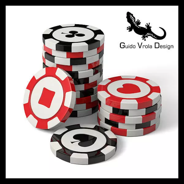 Casino chips 3D model