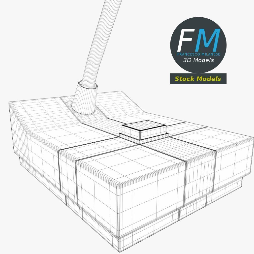 Intercom microphone 3D model_8