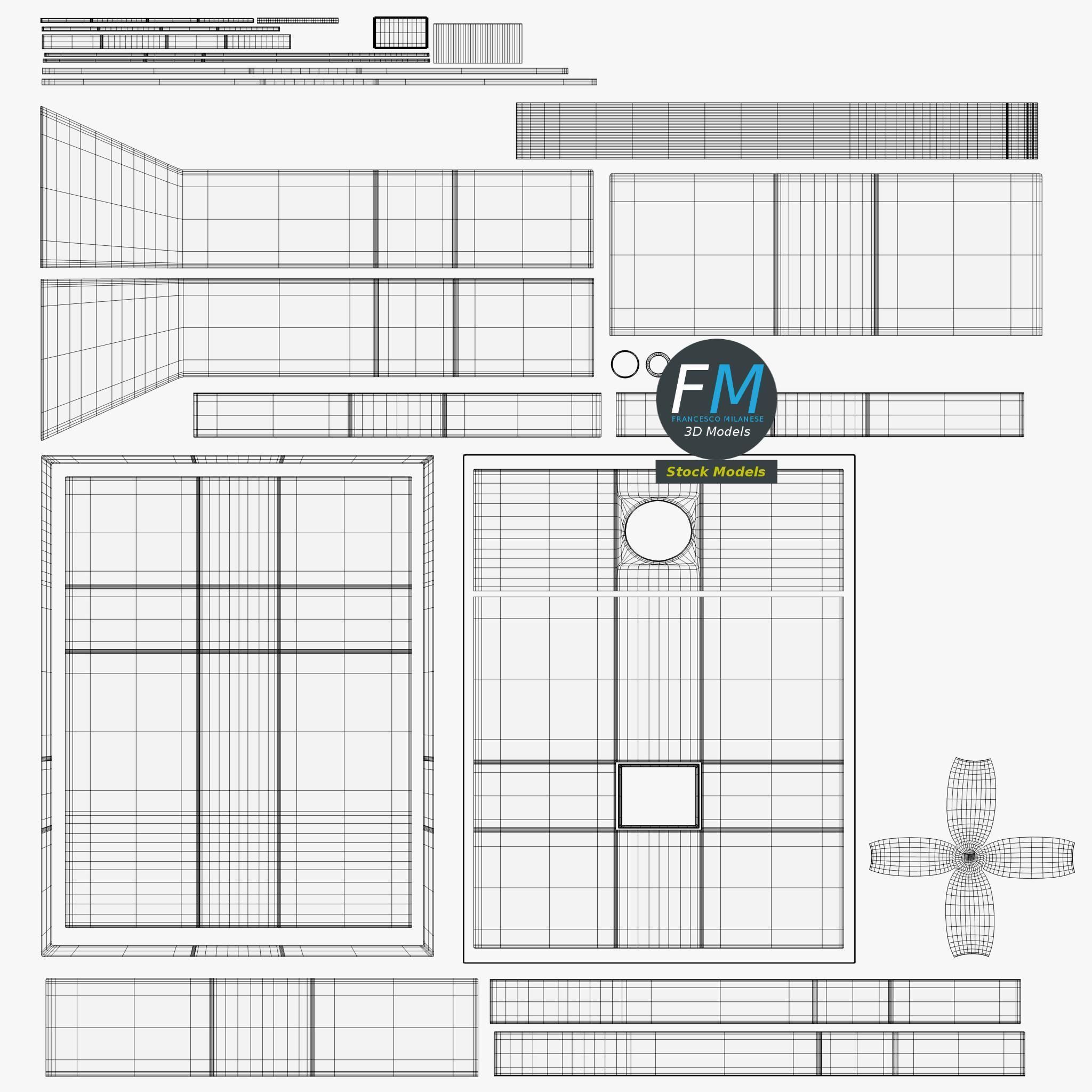 Intercom microphone 3D model_11