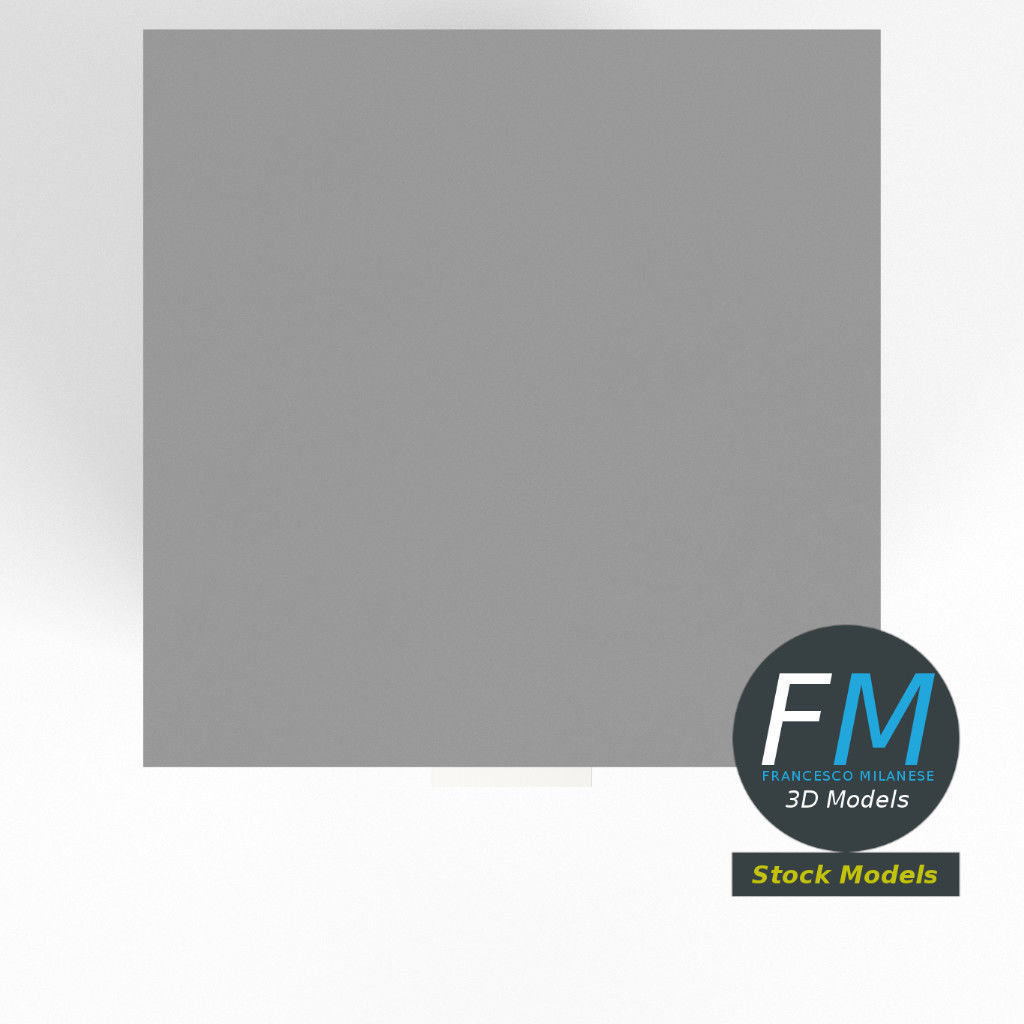 Wheeled filing cabinet 3D model_6