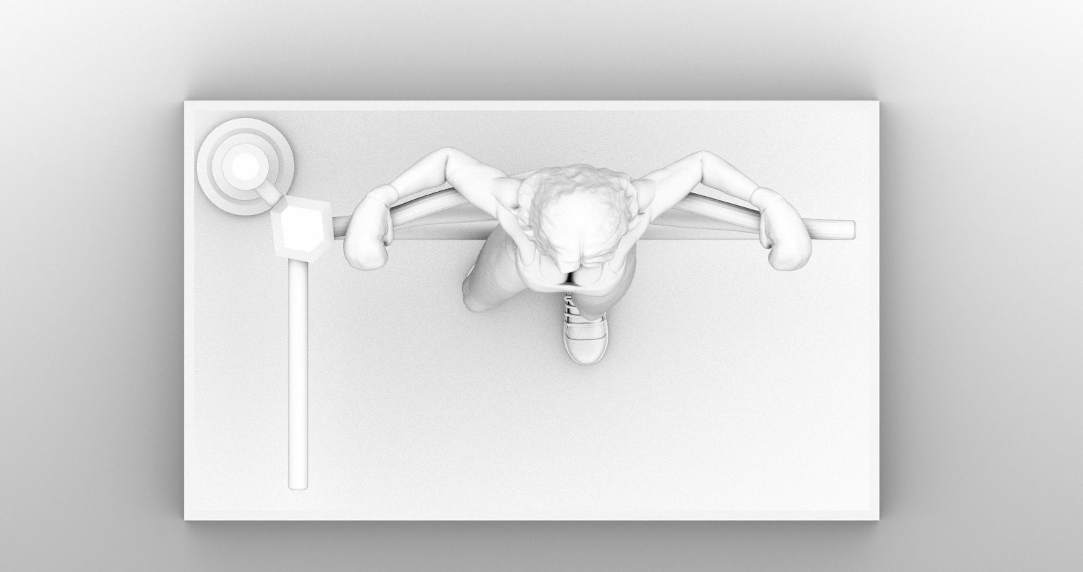 Pinup Boxer Model 3D print model_13