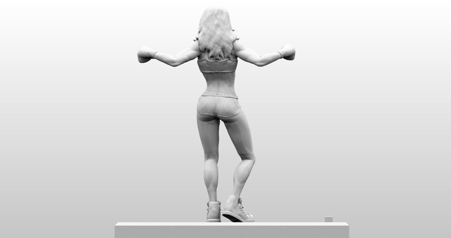 Pinup Boxer Model 3D print model_11