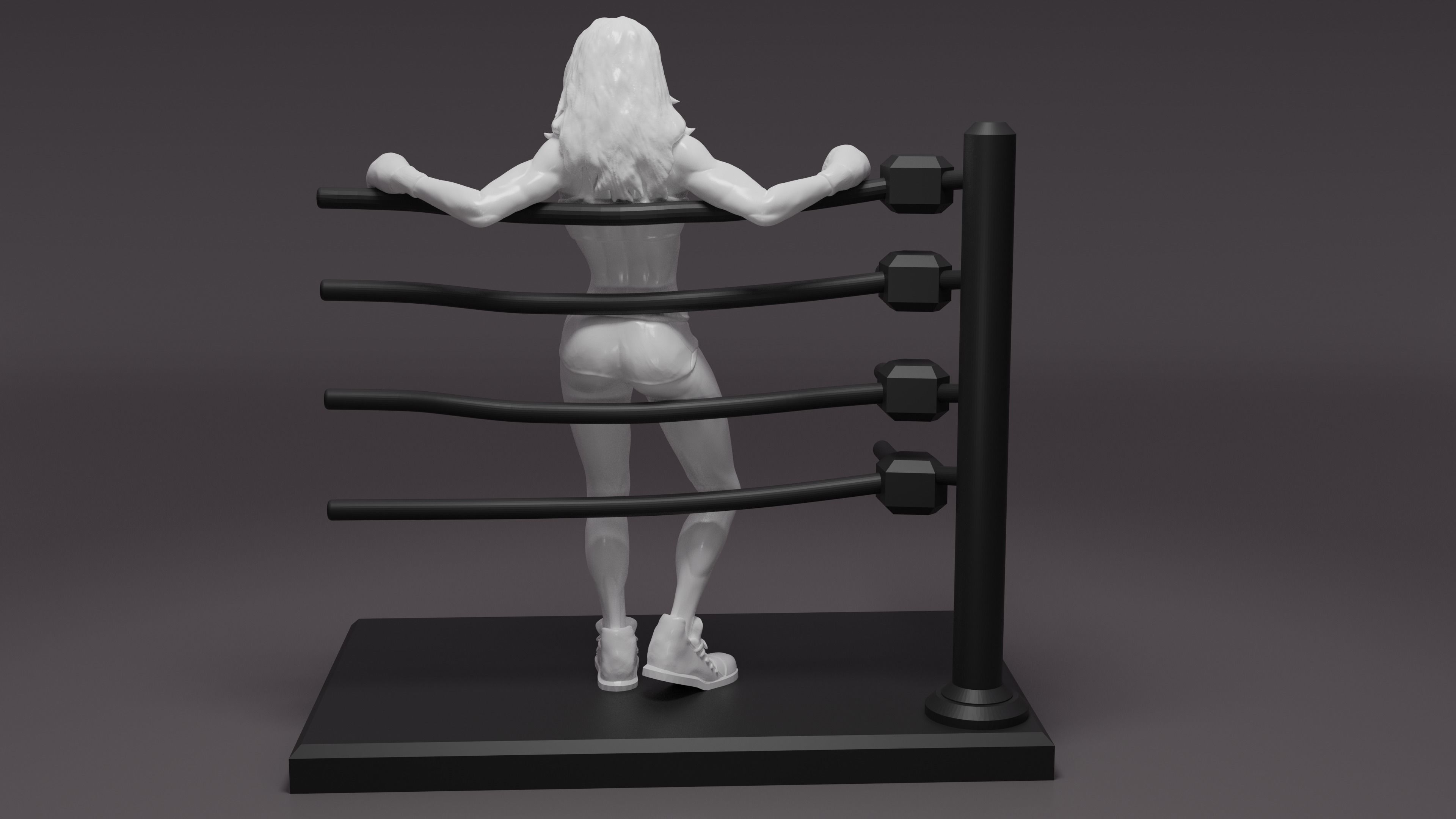 Pinup Boxer Model 3D print model_3