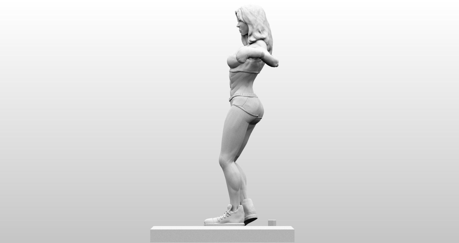 Pinup Boxer Model 3D print model_12