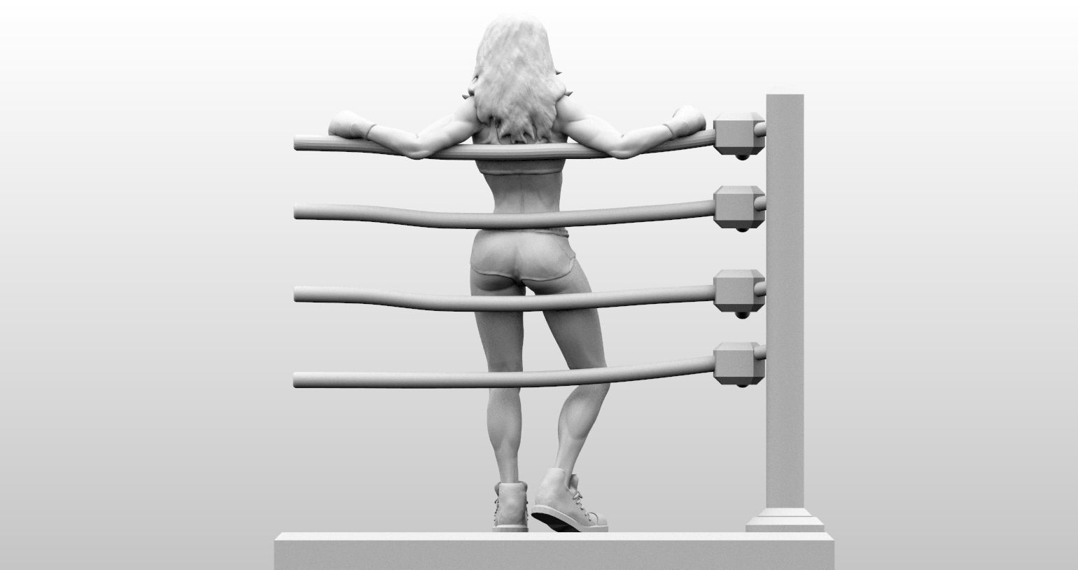 Pinup Boxer Model 3D print model_9