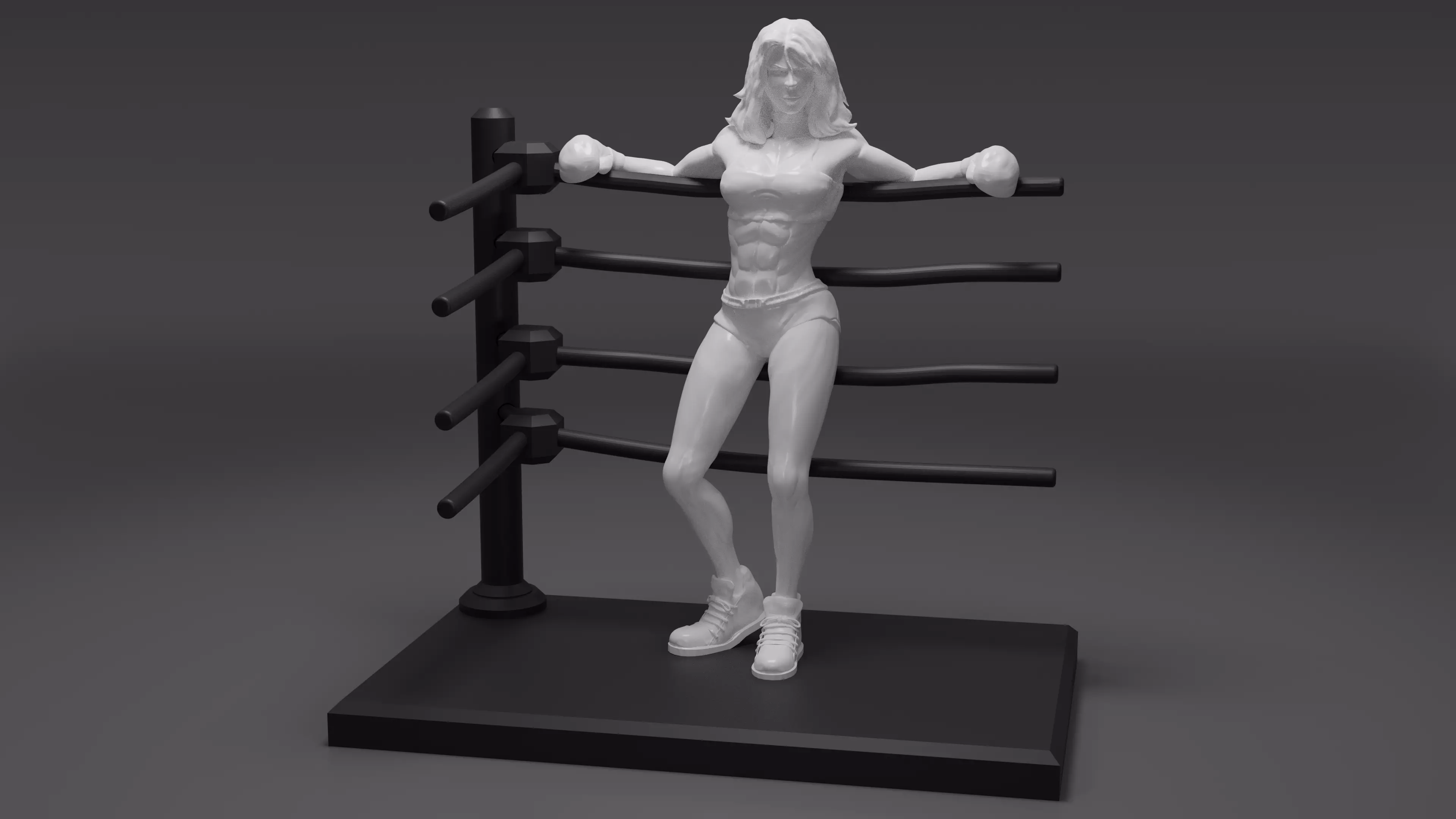 Pinup Boxer Model 3D print model_0