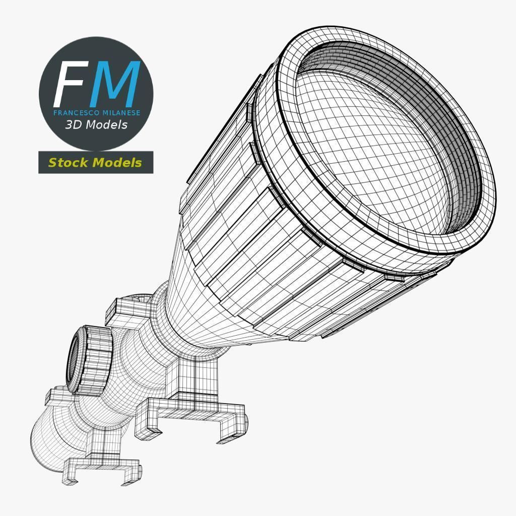 Rifle scope 3D model_7