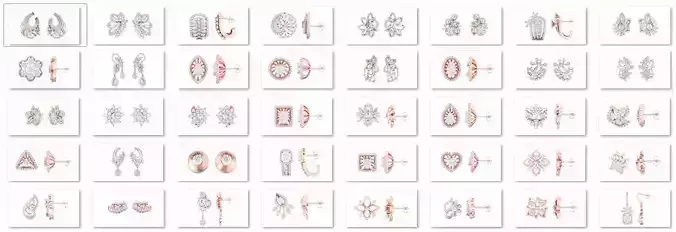 84  women Bali earrings 3dm details bulk collection