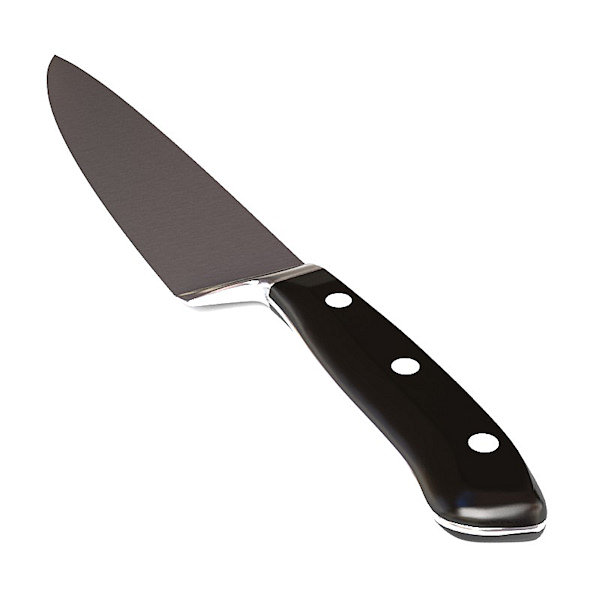 Cook s knife 3D model_1