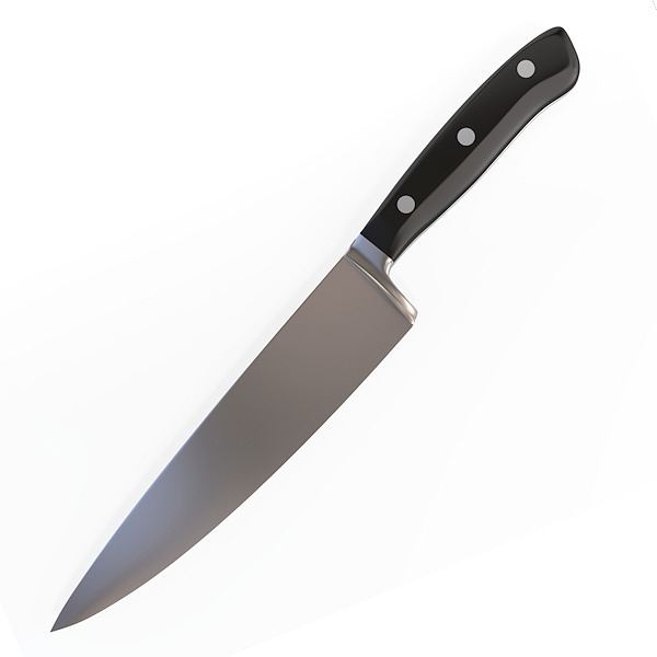 Cook s knife 3D model_2